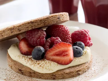 Choc-Berry Shortcake Stack
