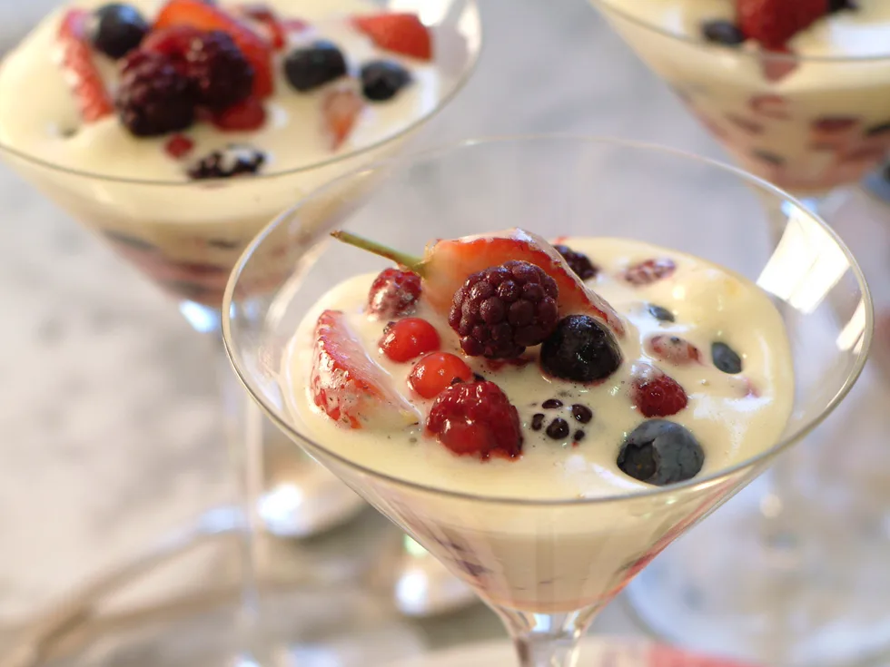 Sabayon with Berries
