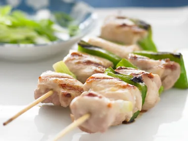 Chicken Teriyaki Skewers with Soba Noodles
