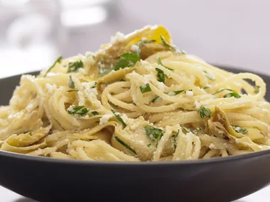 Ricotta and Artichoke Spaghetti
