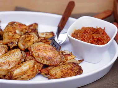 Spicy Barbecued Chicken Wings