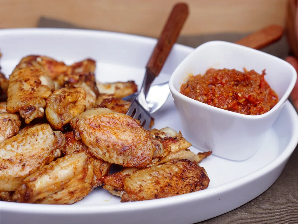 Spicy Barbecued Chicken Wings