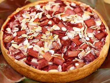 Rhubarb and Almond Tart