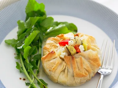Vegetable and Feta Filo Pies
