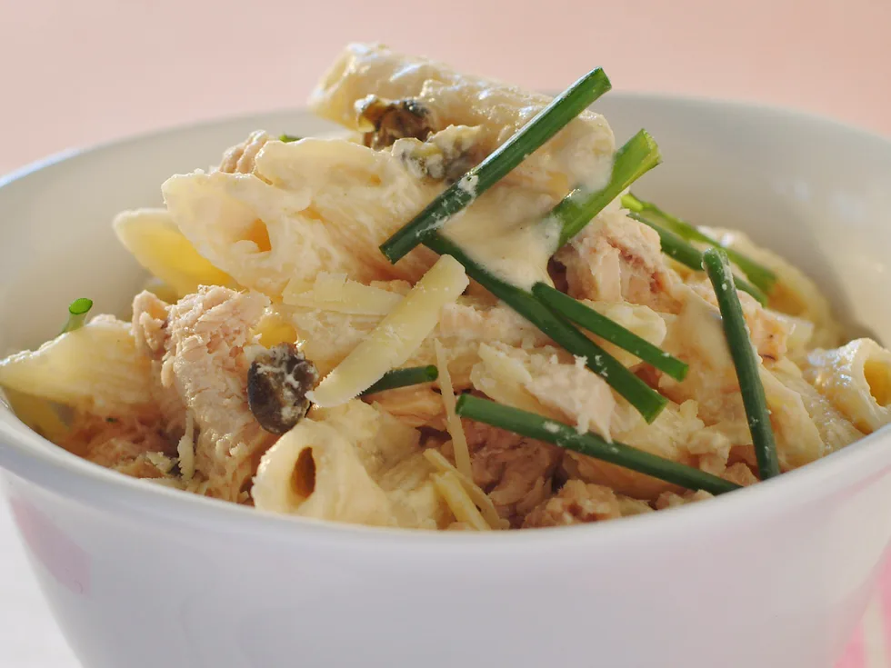 Salmon and Chive Pasta