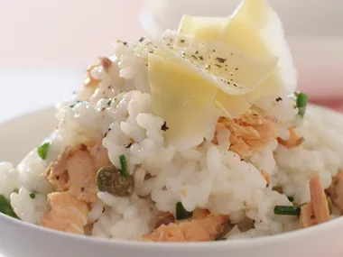 Salmon and Chive Risotto