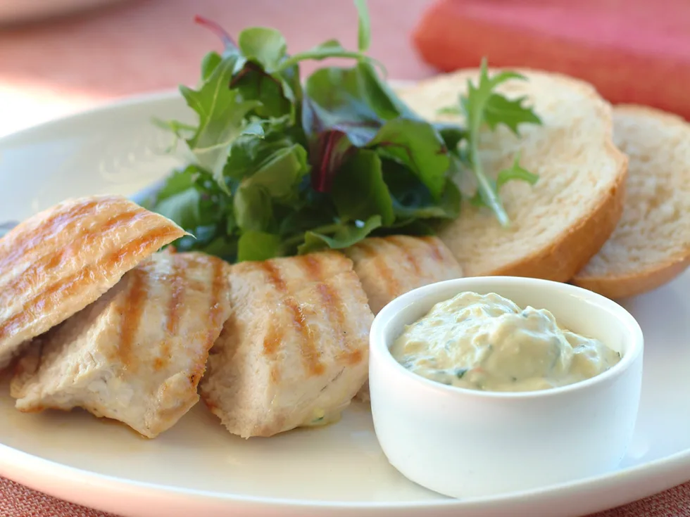 Chargrilled Chicken and Avocado Mayonnaise