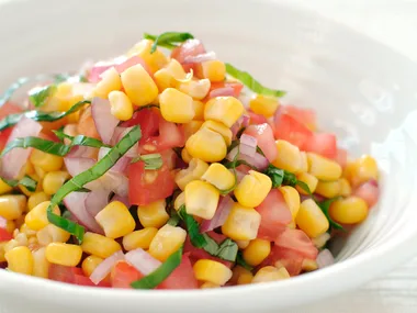 Everday Eating - Corn, Tomato and Basil Salsa