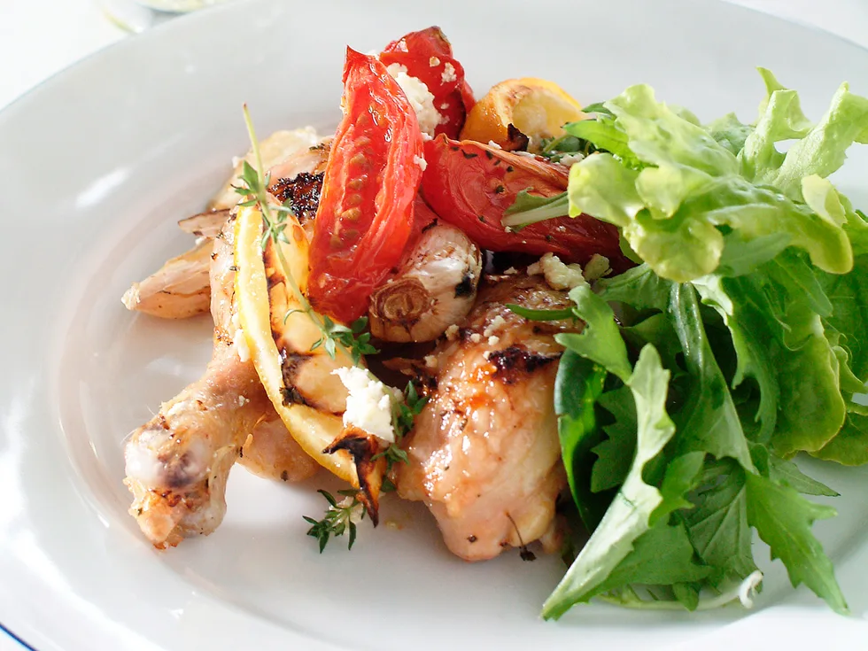 Everday Eating - Garlic, Tomato and Lemon Chicken