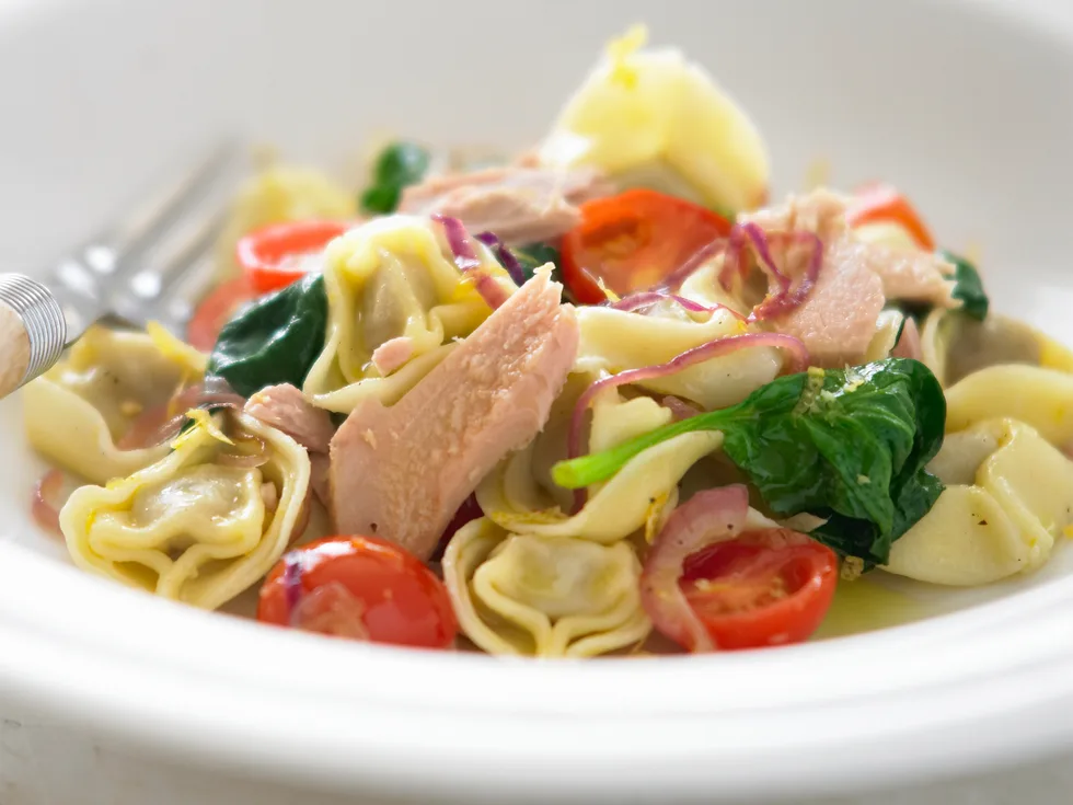 Pasta with Tuna and Spinach