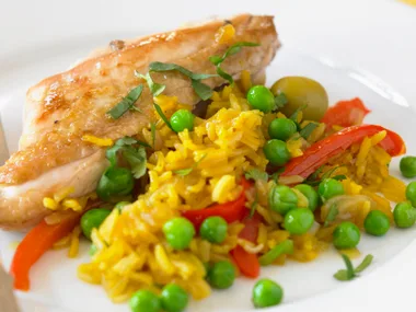 Saffron Rice with Chicken