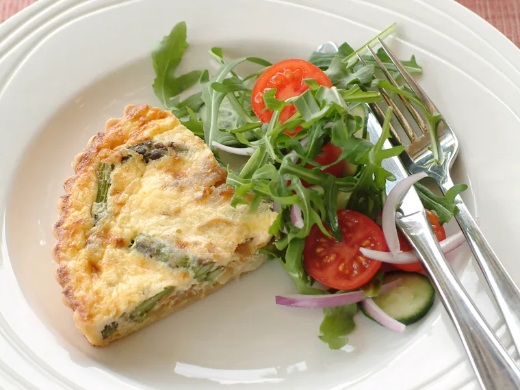 Asparagus quiche