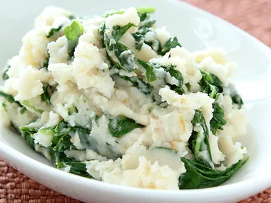 Spinach and Nutmeg Mash