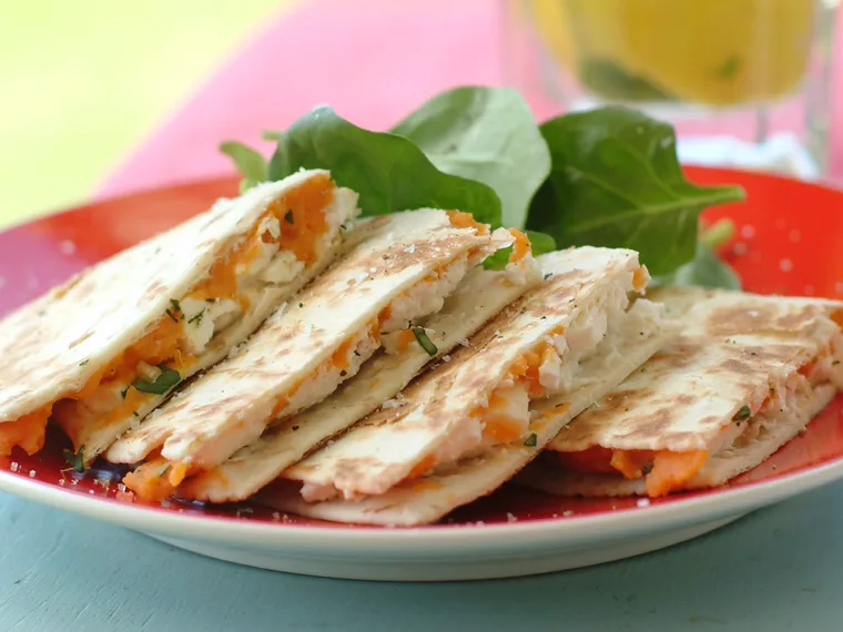 Spiced Kumara Quesadillas