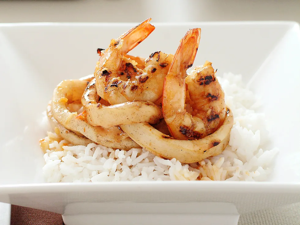 Barbecued Seafood