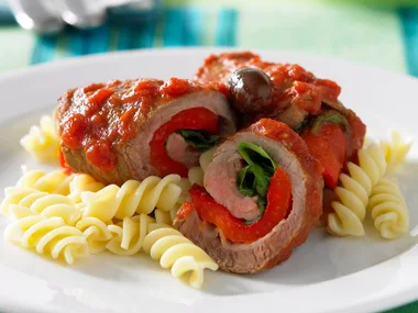 Beef Involtini with Tomato and Olives