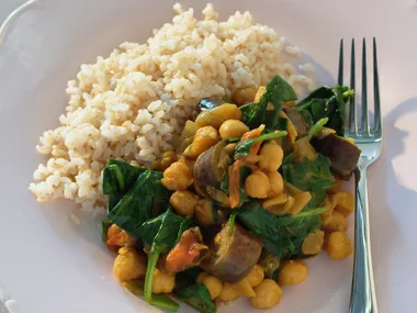 Chickpea and Eggplant Curry