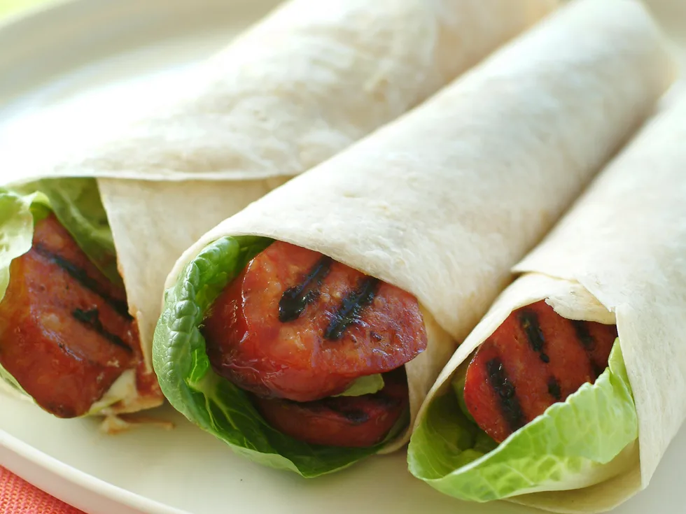 Chorizo and Avocado Wraps