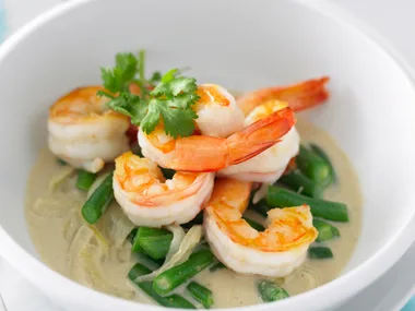 Curried Prawns with Rice
