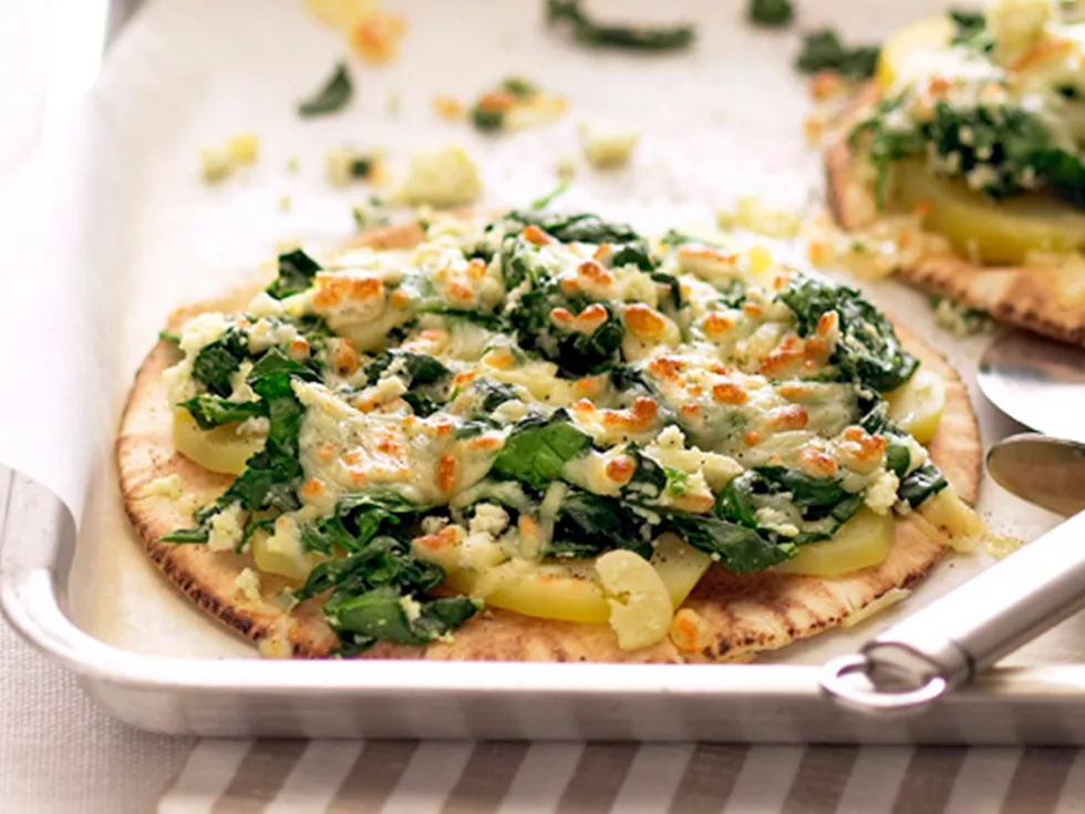 Ricotta and Spinach Pizza