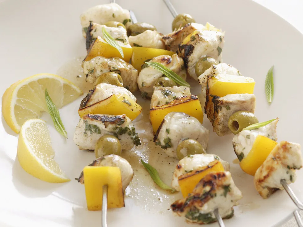Easy Fish kebabs