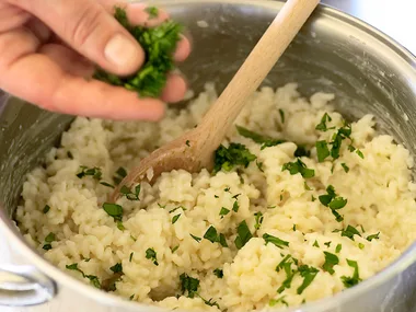 Gremolata risotto