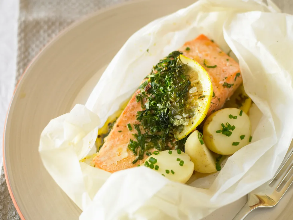 Herbed Salmon Parcels