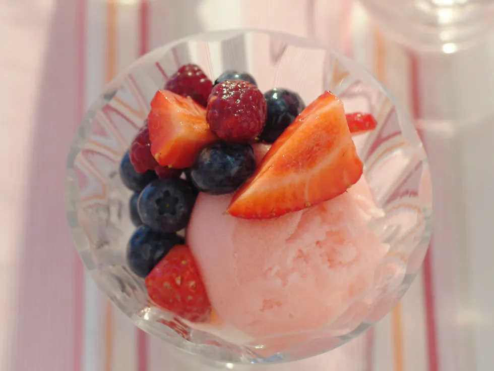 Mixed Berries With Gelato