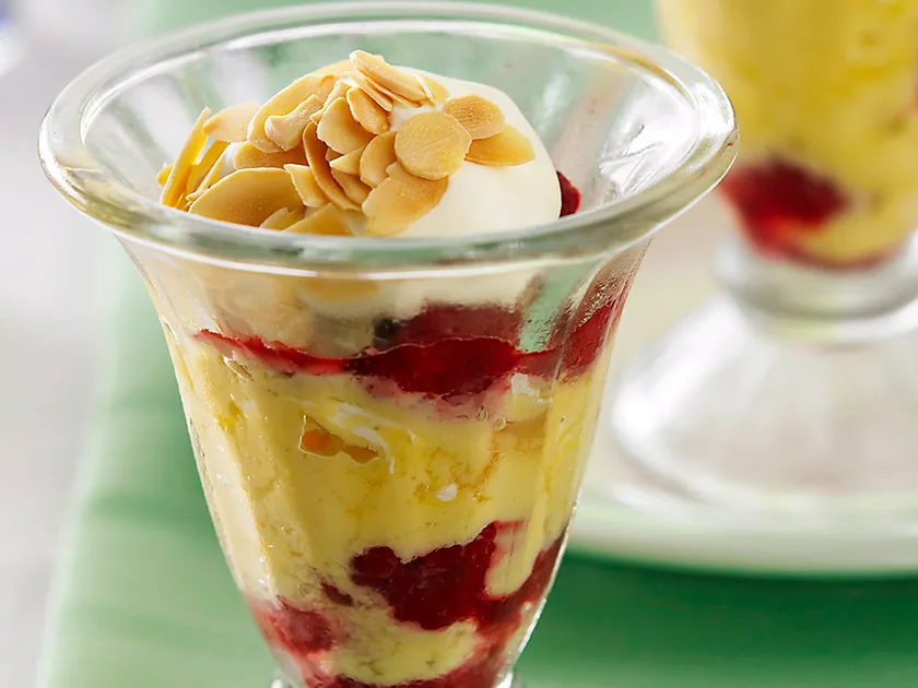 Raspberry parfait