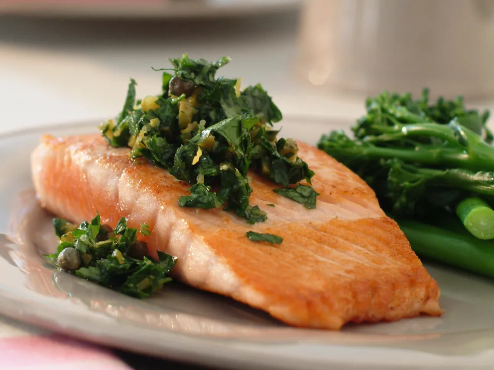 Salsa Verde with Salmon