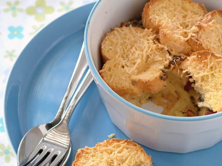 Savoury Bread and Butter Pudding