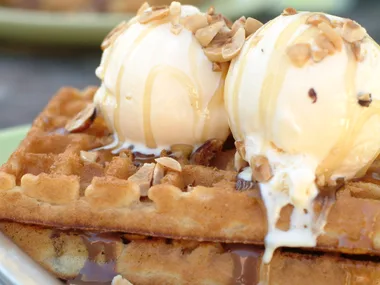 Cheat's chocolate Waffles