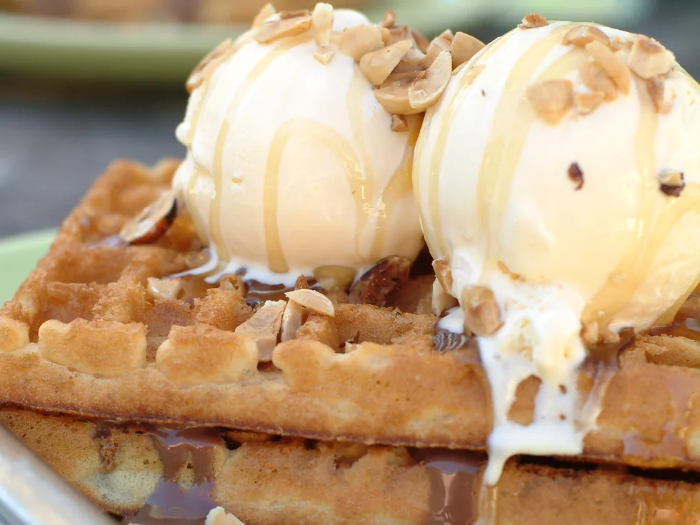 Cheat's chocolate Waffles