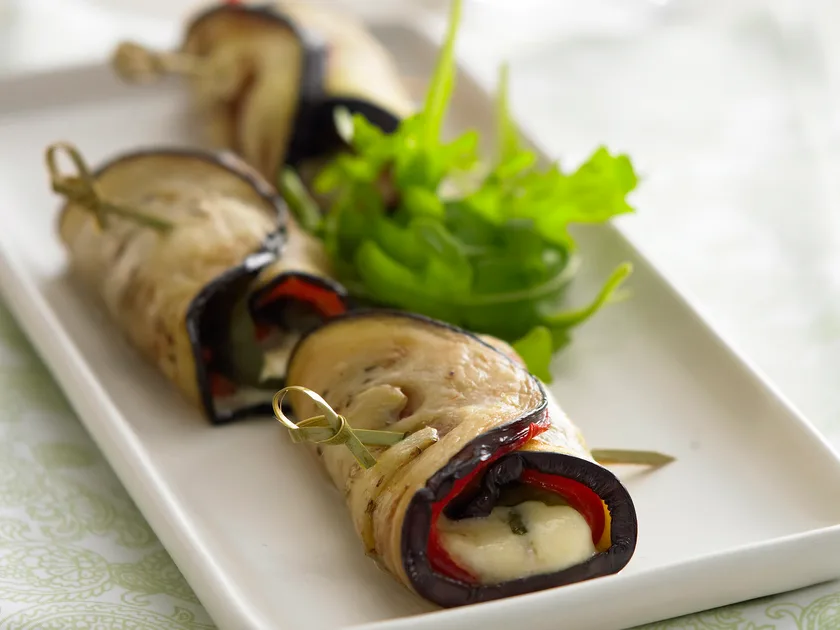 Rabbit Rotolo Eggplant rotolo