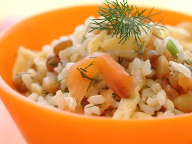 Smoked Salmon Rice