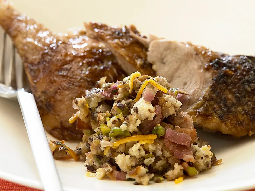 Marmalade and Pistachio Stuffing for Duck