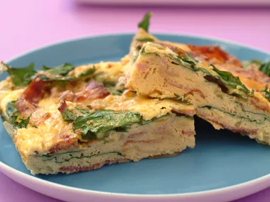 Prosciutto and Spinach Frittata