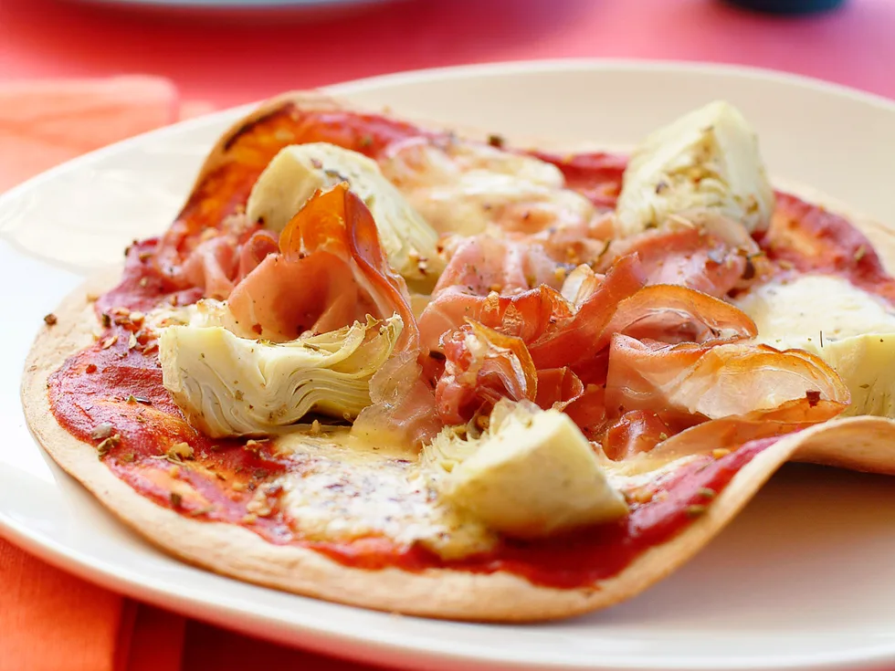 Prosciutto and Artichoke Tortilla Crisp