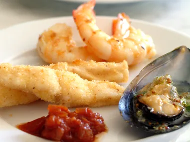 Parmesan Fish with Tomato Relish