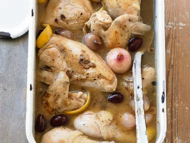 Coq au Vin Blanc (chicken with White Wine)