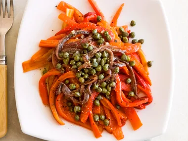 Roasted Capsicum with Capers and Anchovies