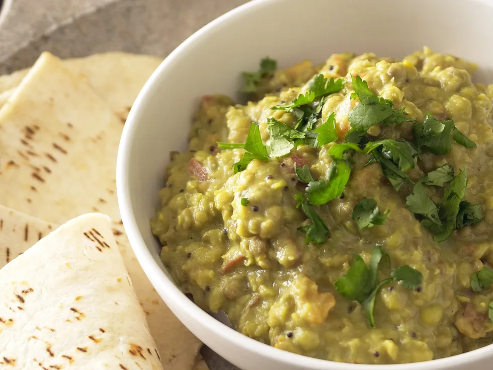 Dhal with Naan Bread