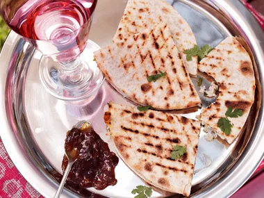 Chapati Chicken Wedges