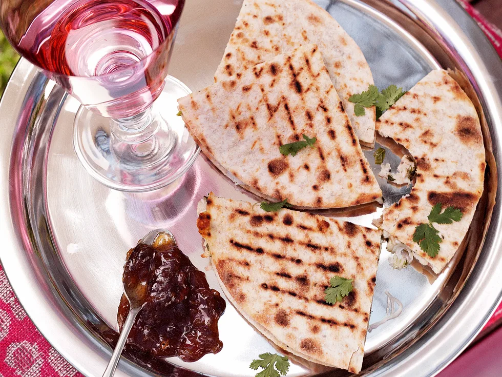 Chapati Chicken Wedges
