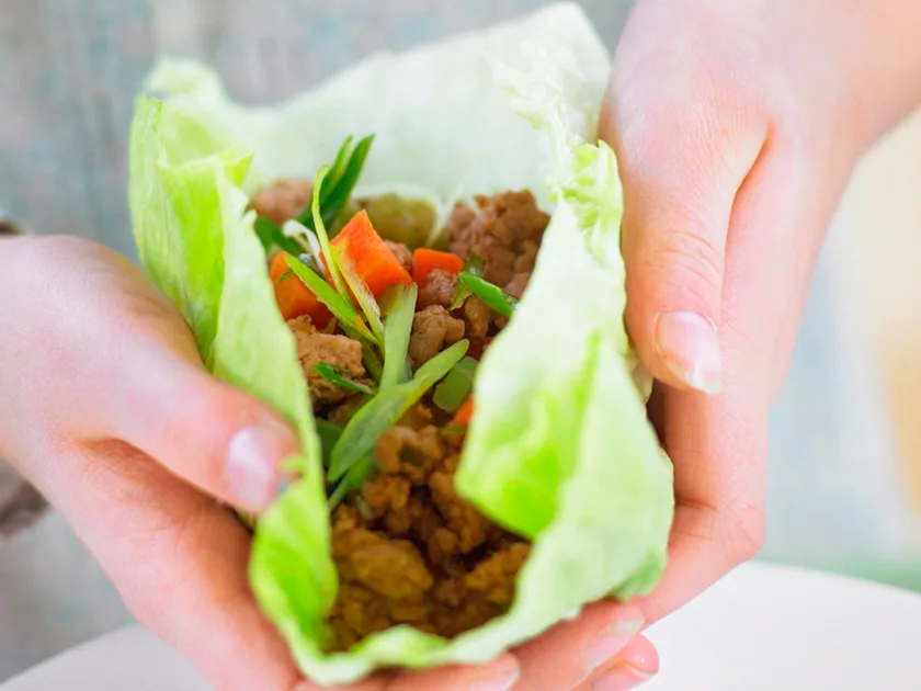 Pork san choy bow