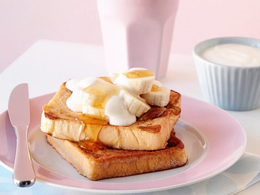 French toast with banana
