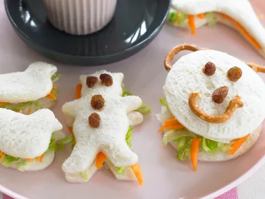 Peanut Butter and Vegie Faces