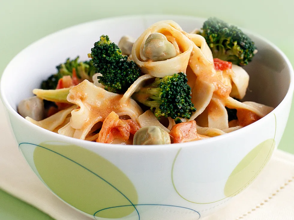 Broccoli and Anchovy Fettuccine