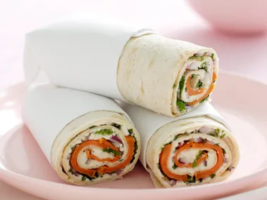 Kumara, Fetta and Mint Wrap