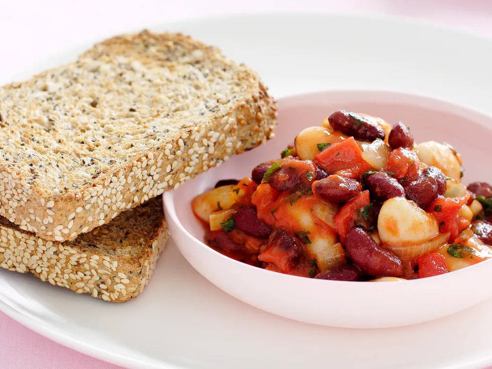 Mixed Beans with Toast